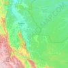 Mapa topográfico Ucayali, altitud, relieve