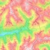 Mapa topográfico Ponte di Legno, altitud, relieve