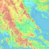 Mapa topográfico Περιφέρεια Θεσσαλίας, altitud, relieve