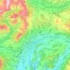 Mapa topográfico Gap, altitud, relieve