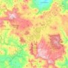 Mapa topográfico Jinotega, altitud, relieve
