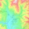 Mapa topográfico Catamayo, altitud, relieve