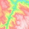 Mapa topográfico Moya, altitud, relieve