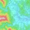 Mapa topográfico la Cellera de Ter, altitud, relieve