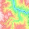 Mapa topográfico Conayca, altitud, relieve