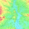 Mapa topográfico Larraga, altitud, relieve