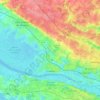 Mapa topográfico Couëron, altitud, relieve