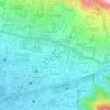 Mapa topográfico Bosque Urbano Fidel Anze Soria, altitud, relieve