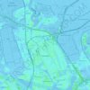 Mapa topográfico Zaandam, altitud, relieve