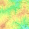 Mapa topográfico Partido de Merlo, altitud, relieve