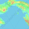 Mapa topográfico Panamá, altitud, relieve