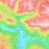 Mapa topográfico Bormio, altitud, relieve
