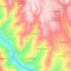 Mapa topográfico El Carmen, altitud, relieve