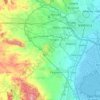 Mapa topográfico Huerta Sur, altitud, relieve