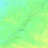 Mapa topográfico Chocholá, altitud, relieve