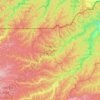 Mapa topográfico Reserva Comunal Purús, altitud, relieve