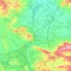 Mapa topográfico Bramsche, altitud, relieve