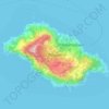 Mapa topográfico Pitcairn, altitud, relieve