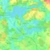 Mapa topográfico Eutin, altitud, relieve