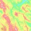 Mapa topográfico Zona Reservada Río Nieva, altitud, relieve
