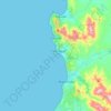 Mapa topográfico Zapallar, altitud, relieve