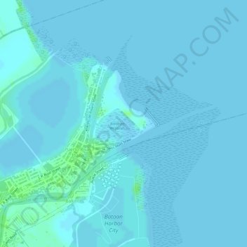 Mapa topográfico Tortugas, altitud, relieve