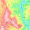 Mapa topográfico Colcamar, altitud, relieve