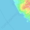 Mapa topográfico Hå, altitud, relieve