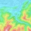 Mapa topográfico Les Angles, altitud, relieve