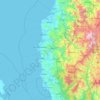Mapa topográfico La Union, altitud, relieve