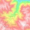 Mapa topográfico Pachamarca, altitud, relieve