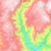 Mapa topográfico Tantara, altitud, relieve