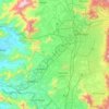 Mapa topográfico Río Mapocho, altitud, relieve