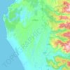 Mapa topográfico Los Álamos, altitud, relieve