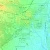 Mapa topográfico Paiporta, altitud, relieve
