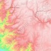 Mapa topográfico Huaytará, altitud, relieve