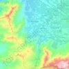 Mapa topográfico Rinconada, altitud, relieve