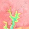 Mapa topográfico Corrales de Duero, altitud, relieve