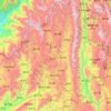 Mapa topográfico 腾冲市, altitud, relieve