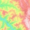 Mapa topográfico Ocumal, altitud, relieve