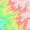Mapa topográfico Río Chancay, altitud, relieve
