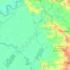 Mapa topográfico Nueva Italia, altitud, relieve