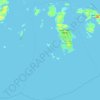 Mapa topográfico Beals, altitud, relieve