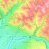 Mapa topográfico Arthès, altitud, relieve