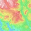 Mapa topográfico Hamar, altitud, relieve