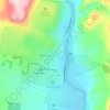Mapa topográfico Aluminé, altitud, relieve