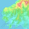 Mapa topográfico Andrach, altitud, relieve