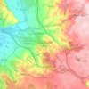 Mapa topográfico Arganda del Rey, altitud, relieve