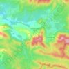 Mapa topográfico Vilviestre del Pinar, altitud, relieve