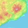 Mapa topográfico Les Éboulements, altitud, relieve